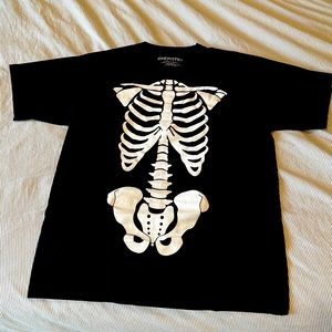 Black Skeleton tshirt by chemistry 100% cotton